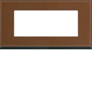 Plaque 5M E71 coffee leather – APPAREILLAGE MURAL GALLERY HAGER WXP4905