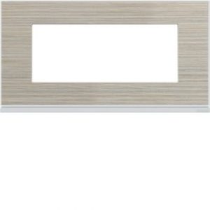 Plaque 5M E71 latté – APPAREILLAGE MURAL GALLERY HAGER WXP2505