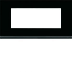 Plaque 5M E71 midnight glass – APPAREILLAGE MURAL GALLERY HAGER WXP4105