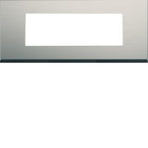 Plaque 6M E57 antique alu – APPAREILLAGE MURAL GALLERY HAGER WXP4506