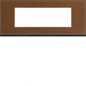 Plaque 6M E57 coffee leather – APPAREILLAGE MURAL GALLERY HAGER WXP4906