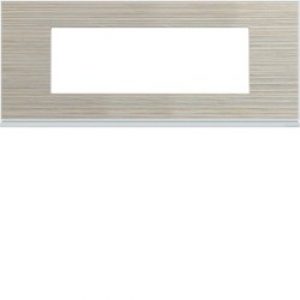 Plaque 6M E71 latté – APPAREILLAGE MURAL GALLERY HAGER WXP2506