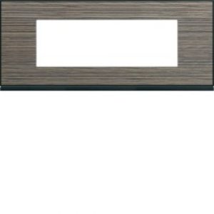 Plaque 6M E71 pecan – APPAREILLAGE MURAL GALLERY HAGER WXP2406