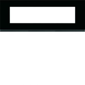 Plaque 8M E71 midnight glass – APPAREILLAGE MURAL GALLERY HAGER WXP4108