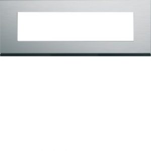 Plaque 8M E71 natural alu – APPAREILLAGE MURAL GALLERY HAGER WXP4308