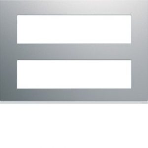 Plaque 8M+8M titane – APPAREILLAGE MURAL GALLERY HAGER WXP0196