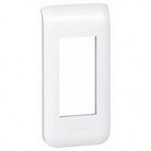 Plaque décorative blanche Mosaic – 1/2 poste – 1 module