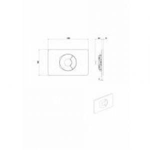 Plaque de chasse Gala PL9 Chrome mat