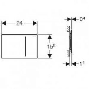 Plaque de chasse Sigma70 Acier Inoxydable…