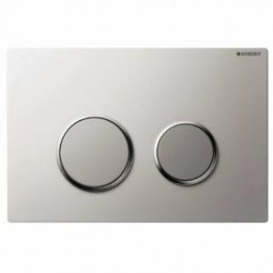Plaque de commande double touche – Sigma 20 – acier inoxydable