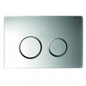 Plaque de commande double touche – Sigma 20 – chromé brillant