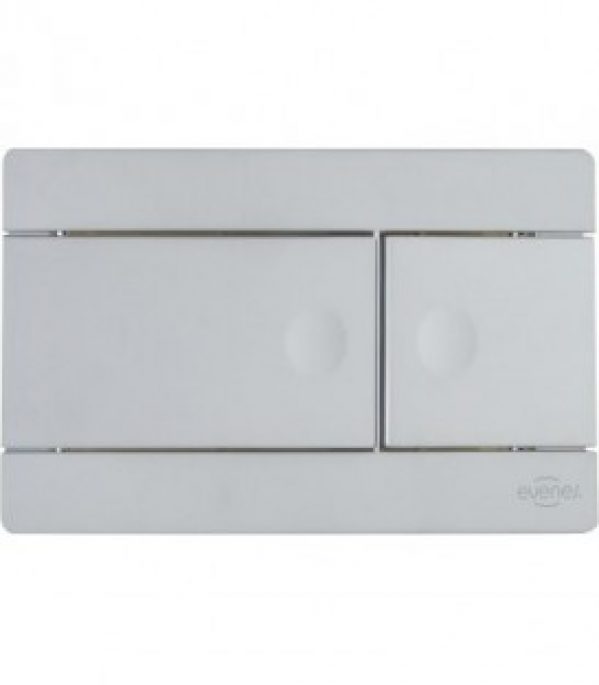 Plaque de commande Line Evenes mate chromée pour encastré 187 commande par le haut/avant