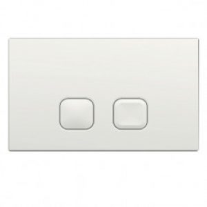 Plaque de commande PLAIN – Double touche 3/6L – Disponible en 4 coloris