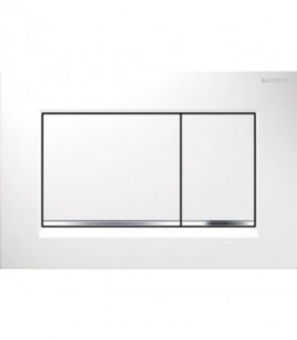 plaque de commande Sigma 30 blanc/chromé/blanc