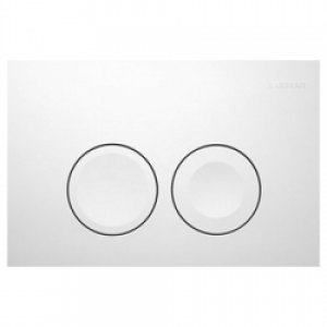 Plaque de déclenchement 2 touches Blanc…