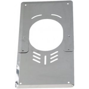 Plaque de finition basse inox ventilée