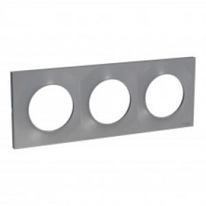 Plaque de finition ODACE Styl 3 postes – Aluminium – S520706E