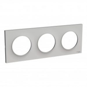 Plaque de finition ODACE Styl 3 postes – Sable – S520706B1