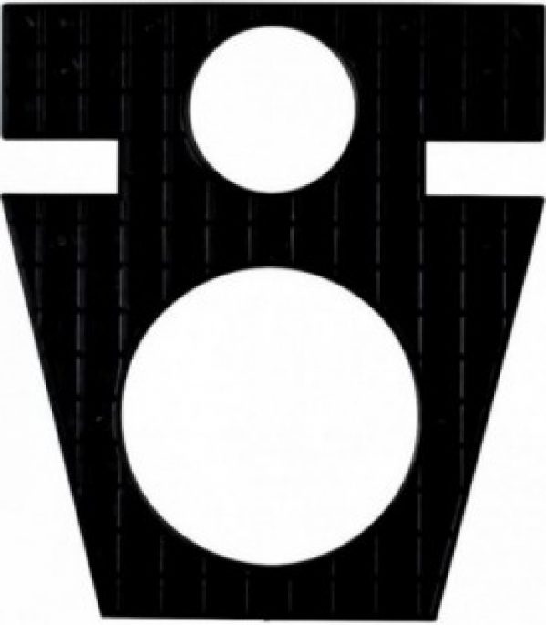 Plaque de montage pour carrelage noire