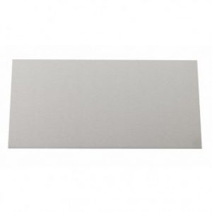 Plaque de propreté inox adhésive rectangulaire