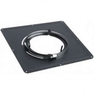 Plaque de propreté – inox émail noir mat – dimensions 400 x 400 mm
