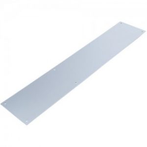 Plaque de protection de porte en acier inox 8/10