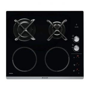 Plaque mixte noir Brandt BPI6414BM