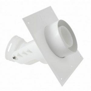 Plaque murale et coude – diamètre 80 mm – Econext