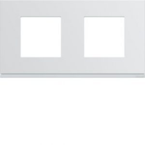 Plaque plast 2P H71 pure – APPAREILLAGE MURAL GALLERY HAGER WXP0012