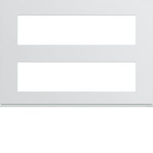 Plaque plast 8M + 8M pure – APPAREILLAGE MURAL GALLERY HAGER WXP0096