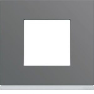 Plaque plastique 1P taupe – APPAREILLAGE MURAL GALLERY HAGER WXP0902