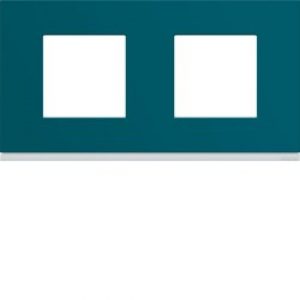 Plaque plastique 2P H71 peacoc – APPAREILLAGE MURAL GALLERY HAGER WXP0812