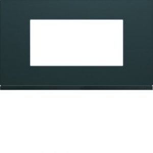 Plaque plastique 4M E57 anthr – APPAREILLAGE MURAL GALLERY HAGER WXP1034