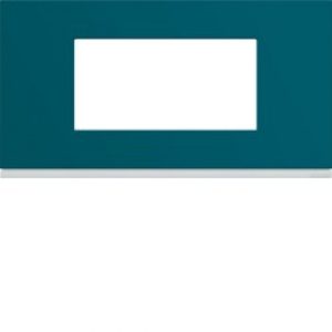 Plaque plastique 4M E71 peacoc – APPAREILLAGE MURAL GALLERY HAGER WXP0804