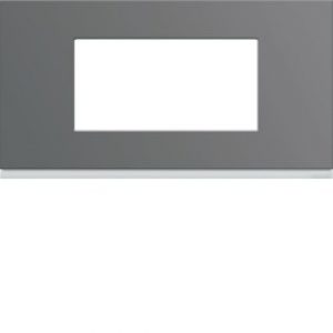 Plaque plastique 4M E71 taupe – APPAREILLAGE MURAL GALLERY HAGER WXP0904