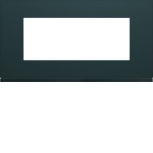 Plaque plastique 5M E71 anthr – APPAREILLAGE MURAL GALLERY HAGER WXP1005