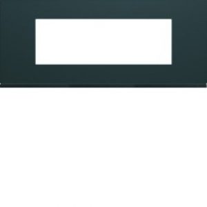 Plaque plastique 6M E57 anthr – APPAREILLAGE MURAL GALLERY HAGER WXP1006