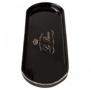 Plateau en céramique de style méditerranéen pour accessoires de salle de bain