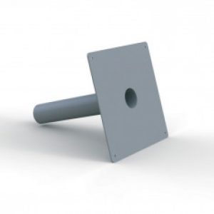 Platine d’étanchéité Solusec PVC 290×290 mm – Ø50 – Lazer 240125