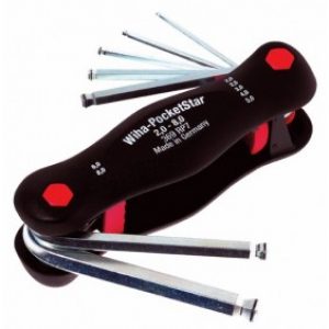 Poignée de 7 clés allen 2 à 8 mm, tête sphérique, SB 369R P7