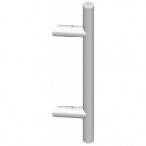 Poignée de porte battante en inox sur supports inclinés – Diva XXI
