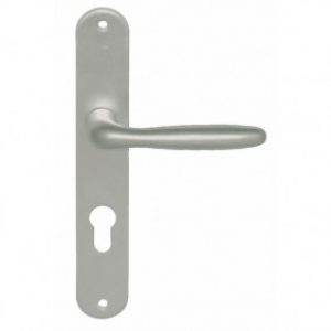 Poignée de porte palière sur grandes plaques – aluminium anodisé – Iris