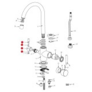 Poignée eau filtrée robinet Biscayne…