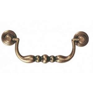 Poignée rustique – 2 attaches – Laiton et bronze