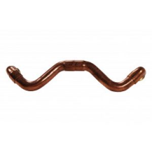 Poignée Vague en Cuivre Entraxe 160 mm Ø12