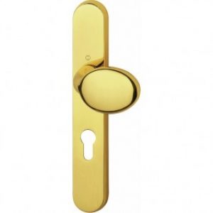 Poignées de porte – béquille + plaque palière –  laiton poli – Tokyo