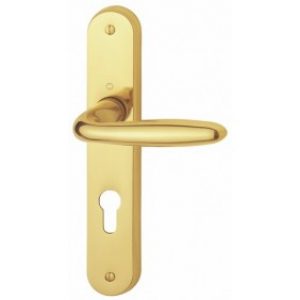 Poignées de porte extérieure en laiton poli – Verona Résista