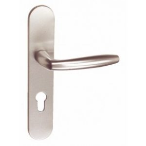 Poignées de porte Orca, aluminium anodisé argent