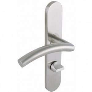 Poignées de porte sur plaques – inox – LINOX 494