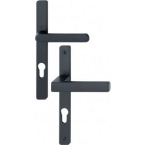 Poignées de porte sur plaques étroite – entraxe 195 mm – Ligne Toulon